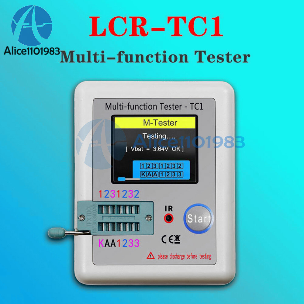 1/2/5PCS Transistor Tester TFT Diode Triode Capacitance Meter LCR-T6/TC1 MOSFET