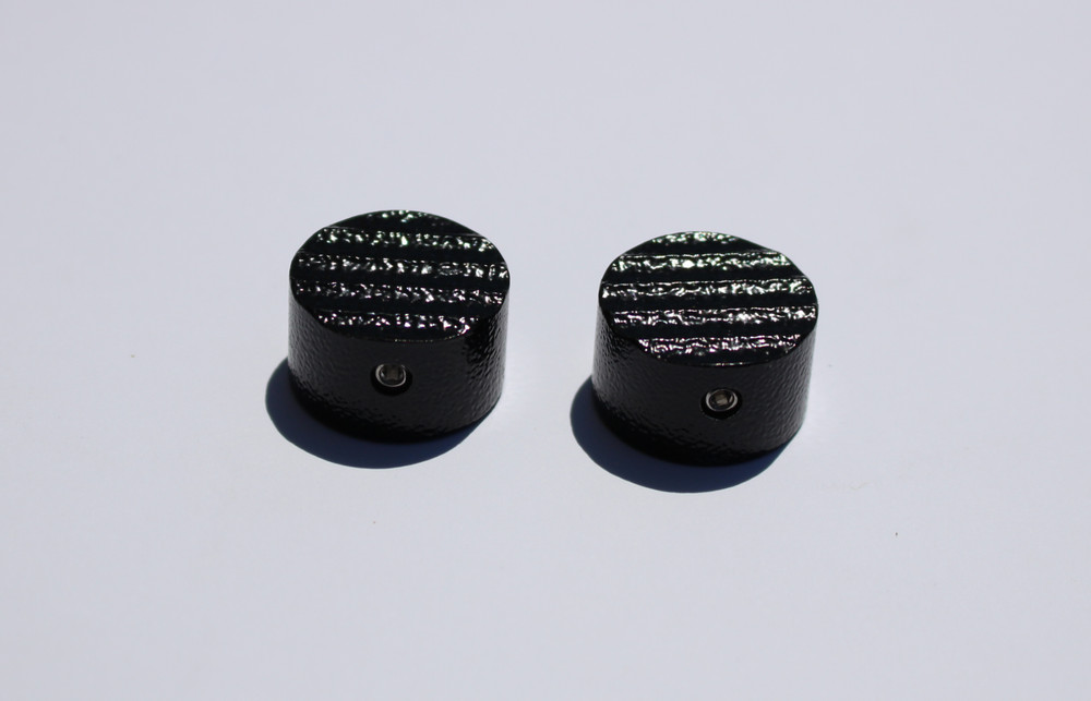 Footswitch Covers "MODE" Pattern Black Abyss Pedal Topper