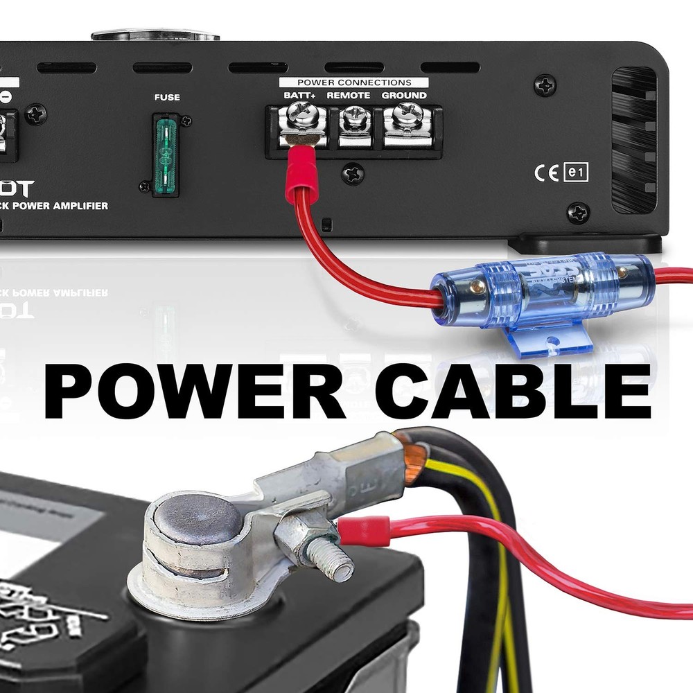 BOSS Audio Systems KIT2 8 Gauge Complete Car Amplifier Installation 8