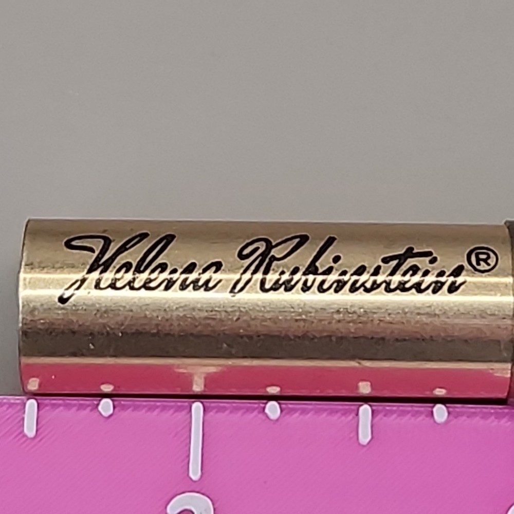 Vintage Helena Rubinstein Retractable Brush Gold Tone Case 3"