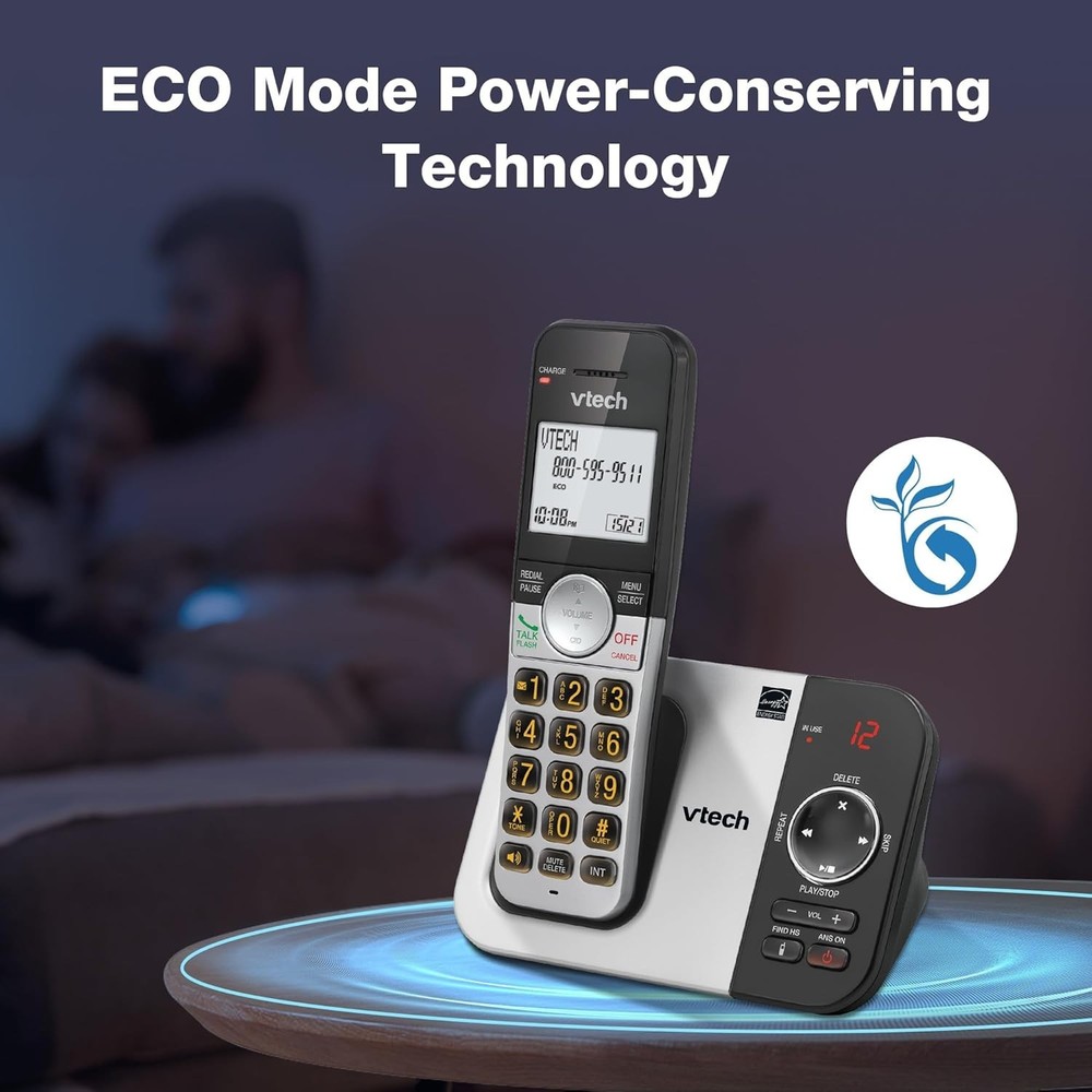 Cordless Phone Set with Answering Machine - 3 Handsets