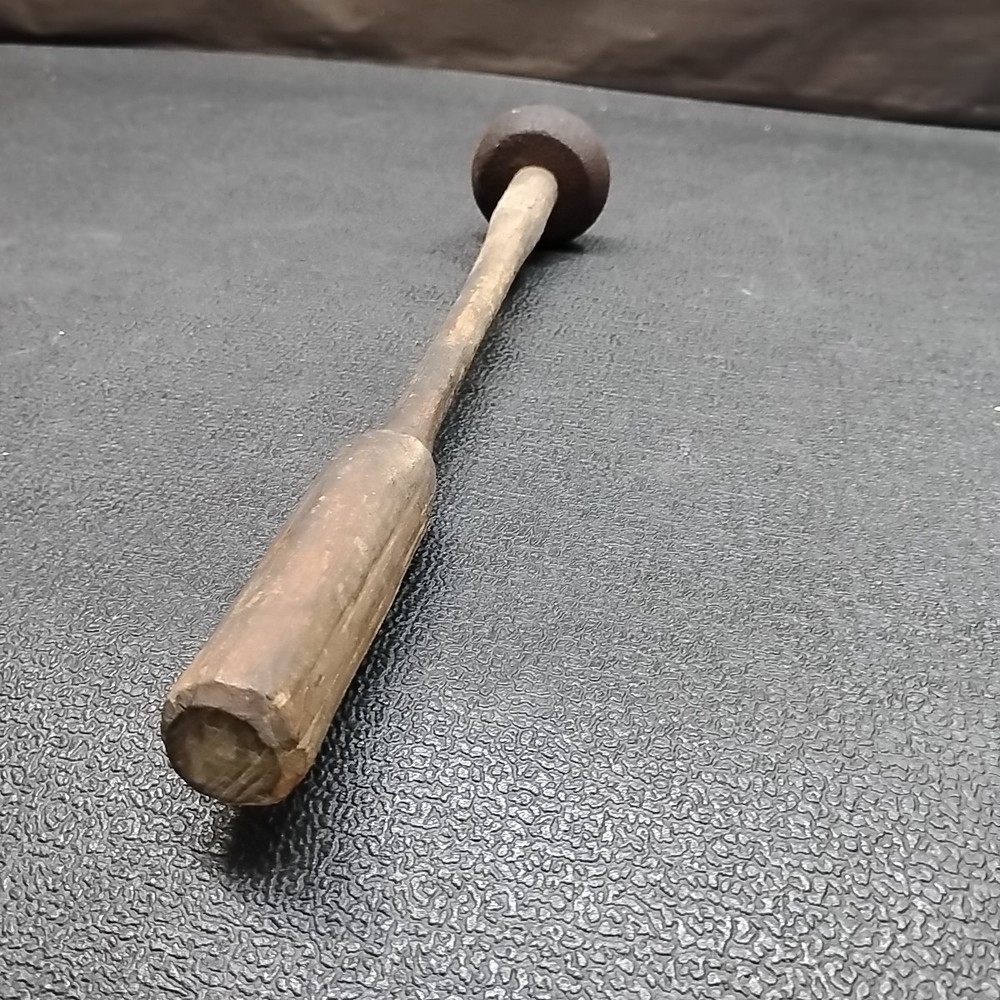 Antique Macadamizing Knapping Napping Rock Stone Dressing Hammer