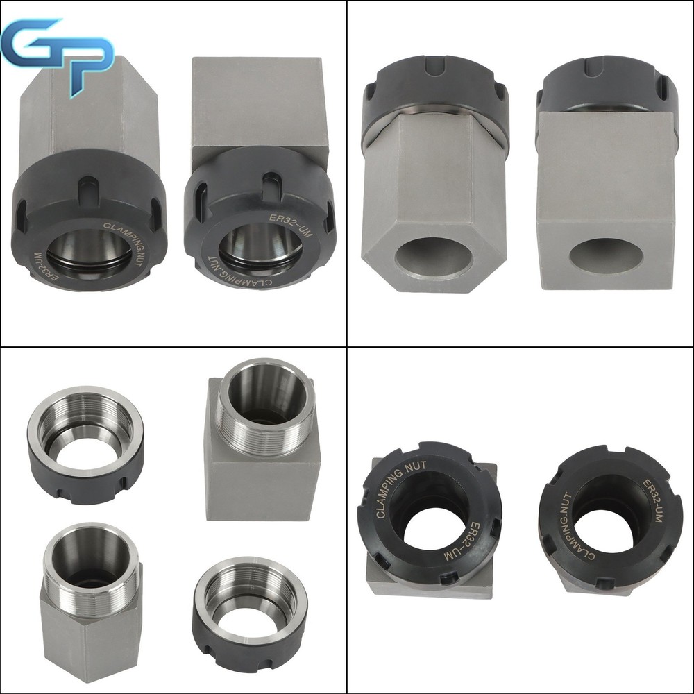 ER32 Collet Block Spring Hex & Square Chuck Holder For CNC Machine