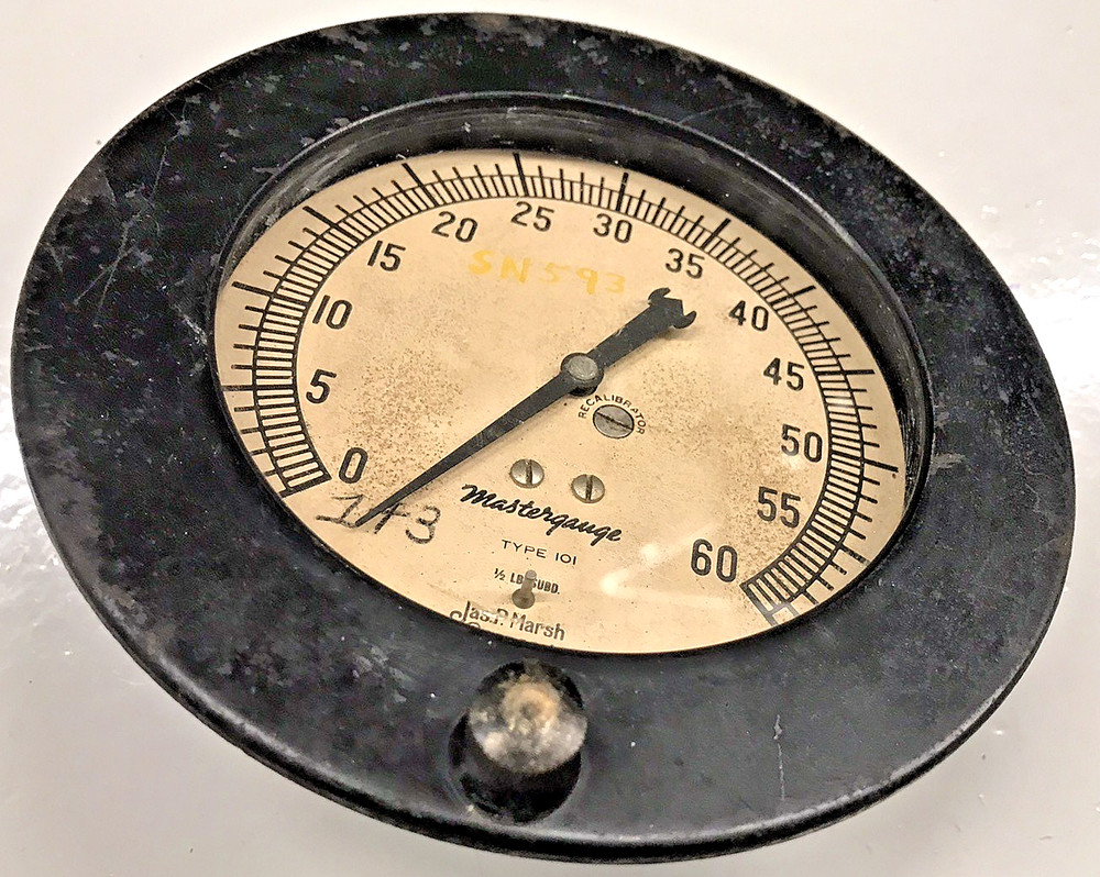 Master Gauge Type 101 Jas P. Marsh 0-60