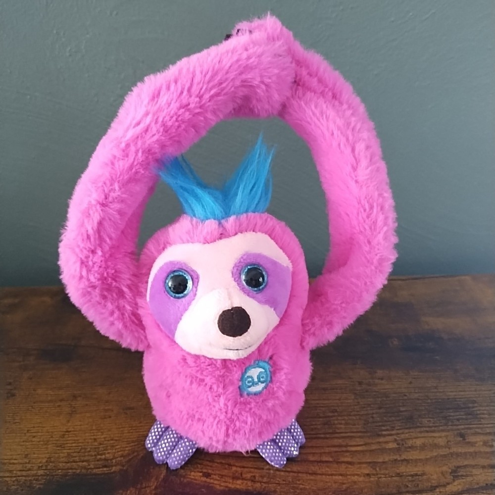 2019 EOLO Interactive Pink Hanging Monkey Sings Talks Plush Stuffed Toy