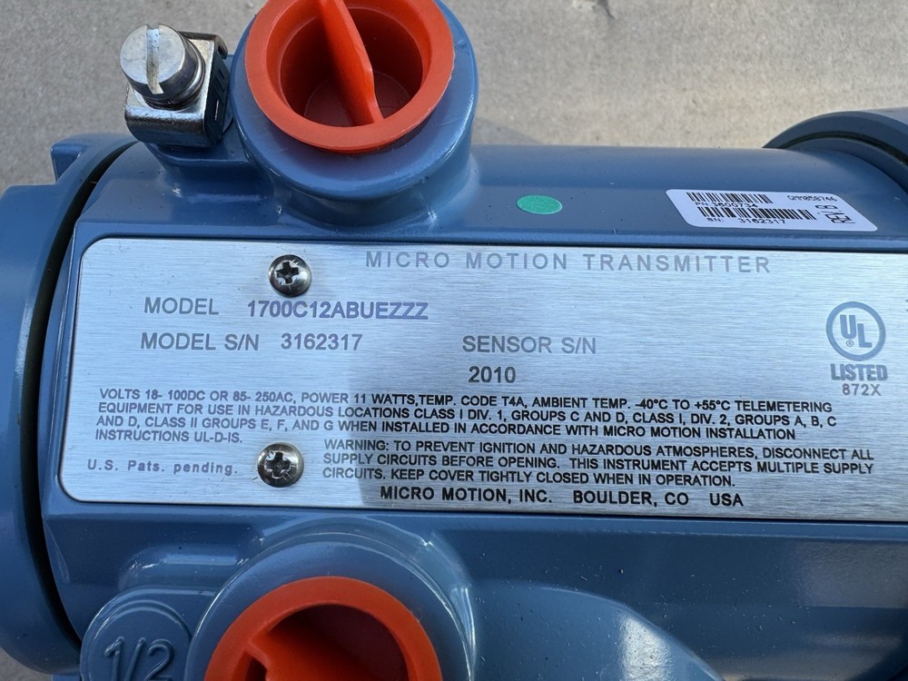 Emerson Micro Motion 1700C12ABUEZZZ 9-4 Wire Display Transmitter