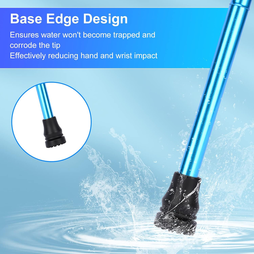 Rubber Cane Tips, (5/8", 4-Pack) Heavy Duty Walking Cane Tips, Anti-Slip Replace
