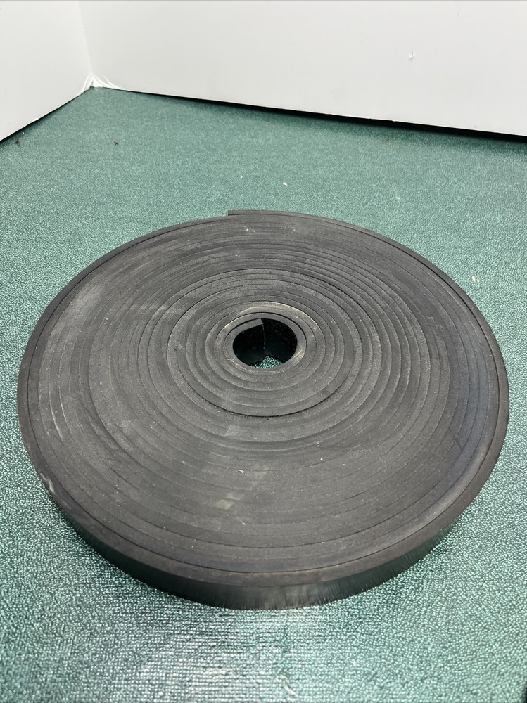 3/16” Neoprene Rubber Solid Flex Flat Strapping 1-3/16” W X 3/16” Thick X 32 Ft