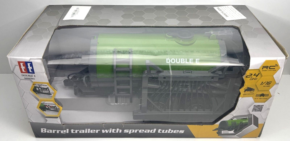 Double E - Barrel Trailer With Spread Tubes - 1:16 Scale RC Enabled