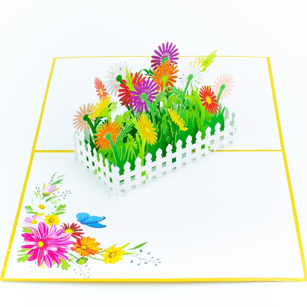 Daisy Garden Pop Up Cards