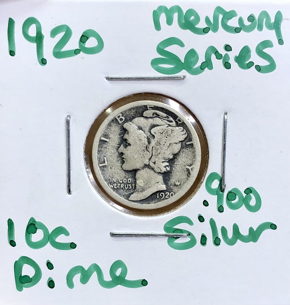 1920 Philadelphia Mint Silver Mercury Dime
