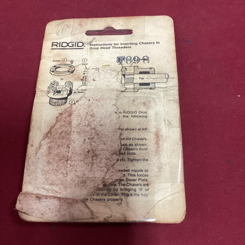 RIDGID 37965 PIPE THREADER DIES