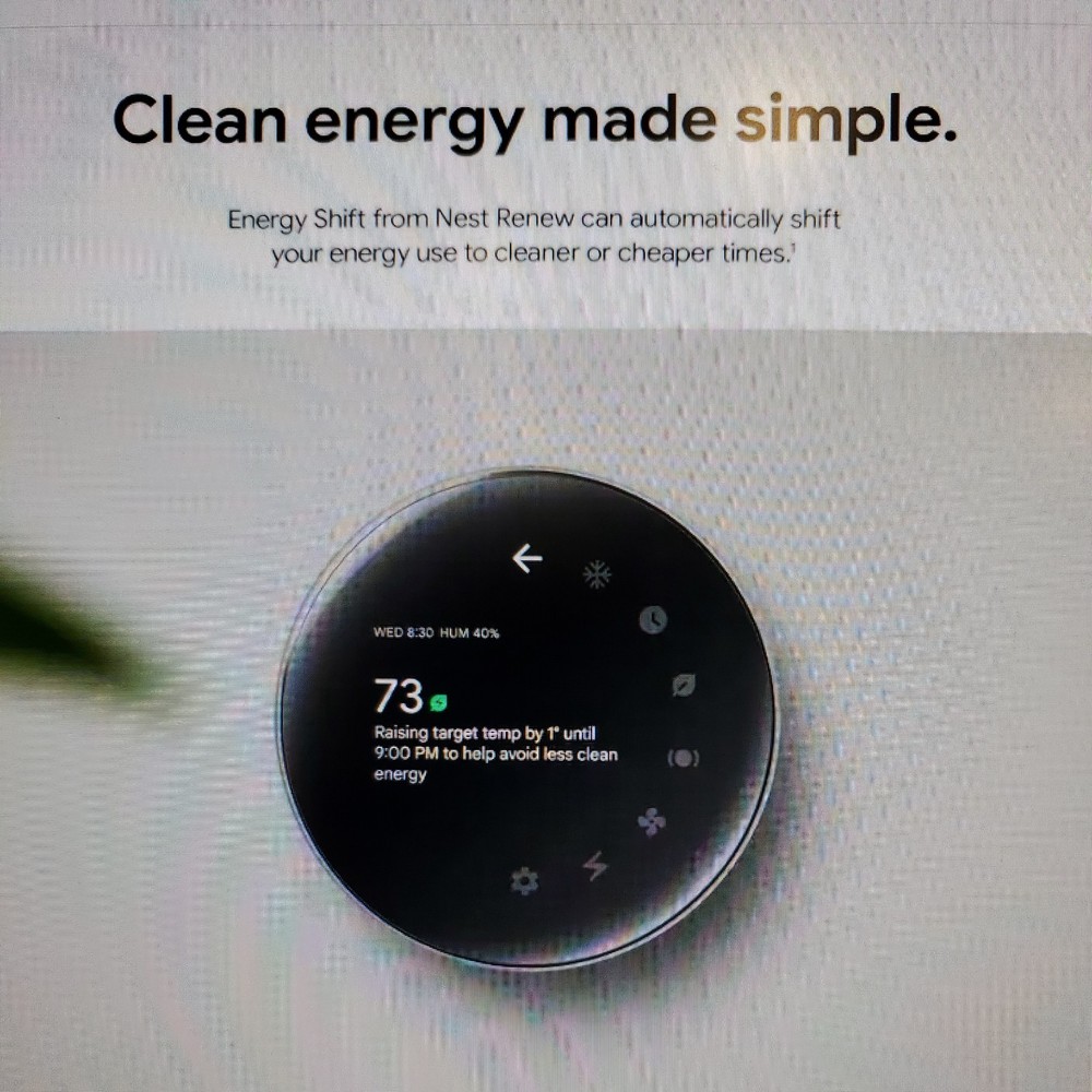 Google - Nest Learning Thermostat 4th Gen with Temperature Sensor Obsidian