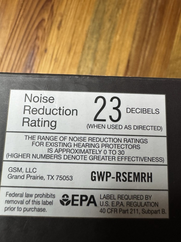 Walker' Razor Slim Electronic Muffs GWP-RSEMRH Black