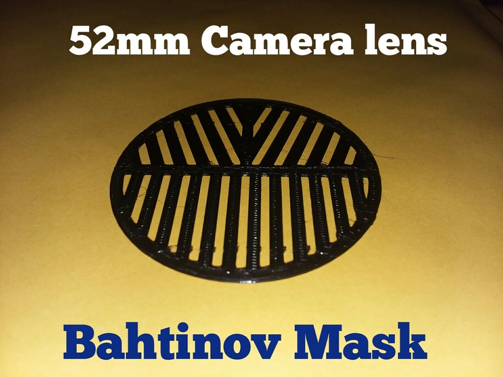 52mm Camera Lense Bahtinov Focus Mask slide in version