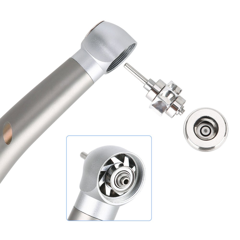 Dental LED High Speed Handpiece 4Hole E-Generator Shadowless Push