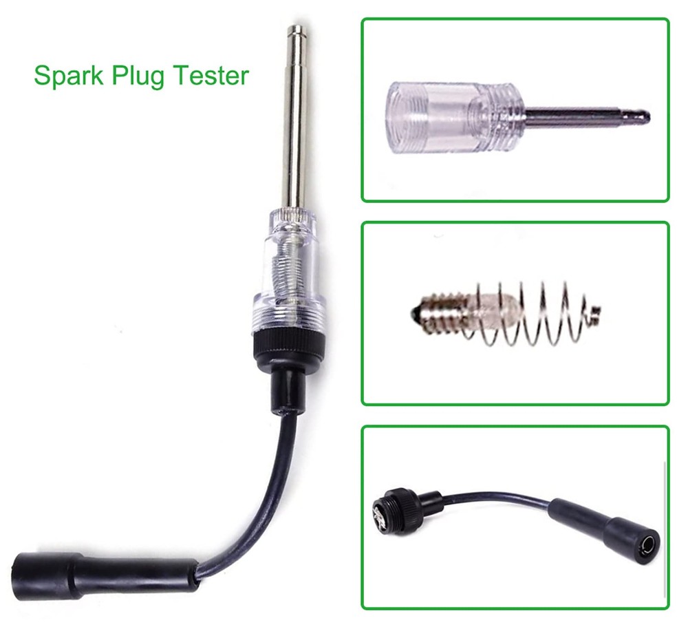 Petrol Engine Cylinder Compression Tester Kit and Spark Plug Tool Fit...