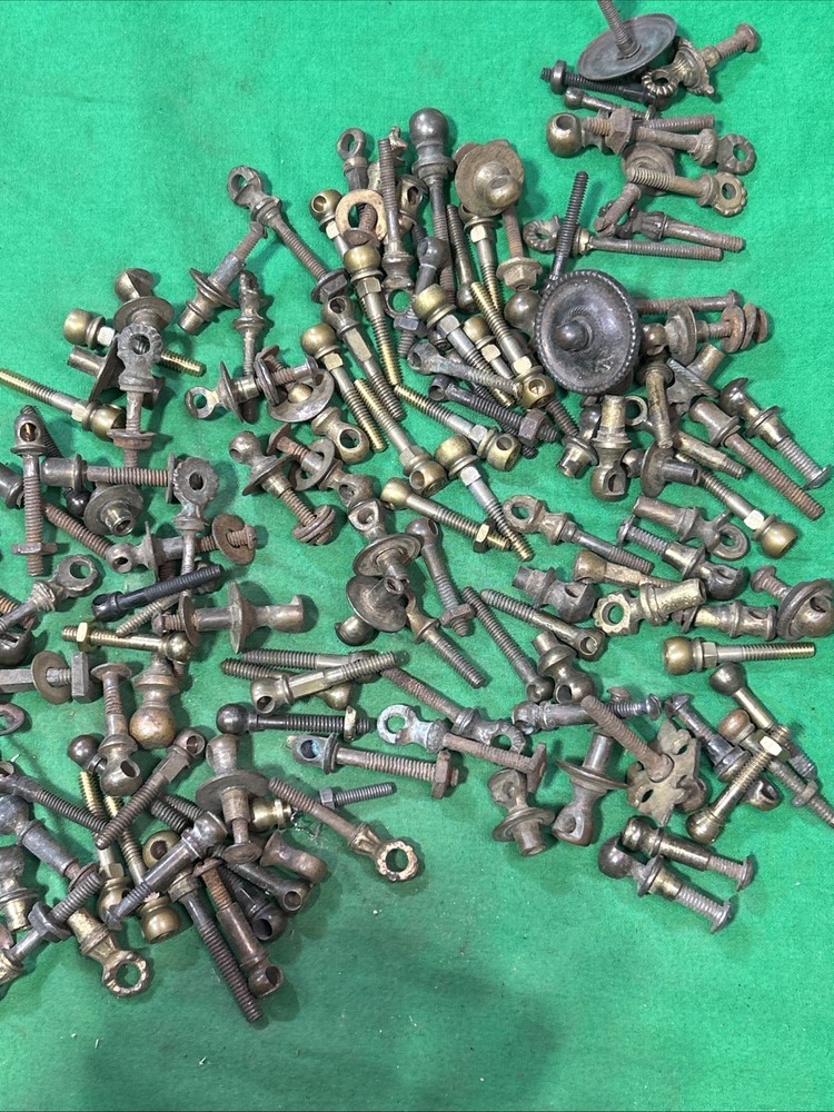 Solid Metal & Brass Antique Drawer Pull Bail Post 120 Plus