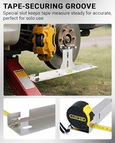 Heavy Duty Wheel Alignment Tool Kit - Stainless Steel Toe Alignment Tools, Hub S