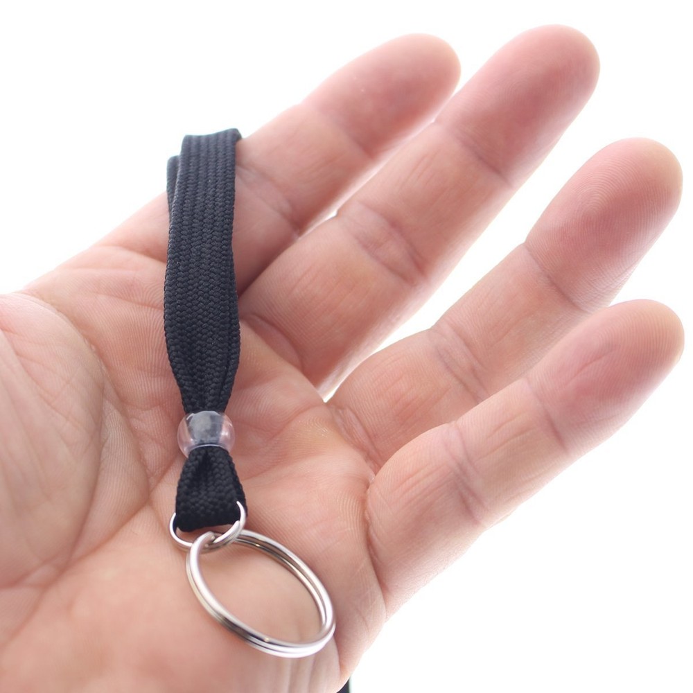 25 Pack - Heavy Duty Breakaway ID Neck Lanyards with Split Key Ring (Keychain)