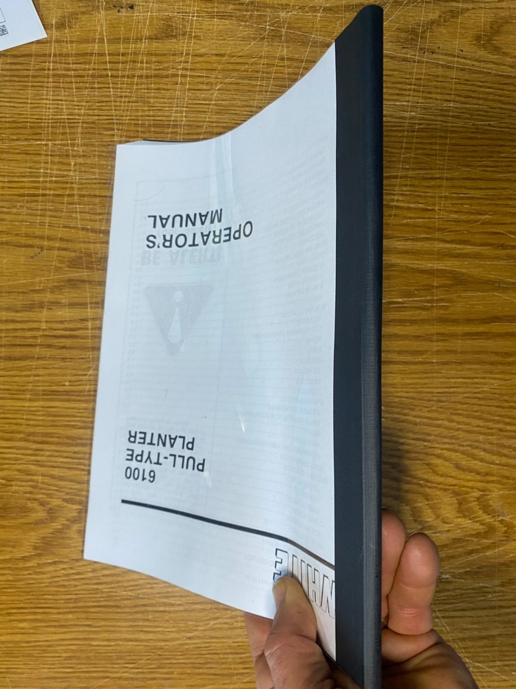 White 6100 Pull Type Planter Operators Service Instruction Manual Printed