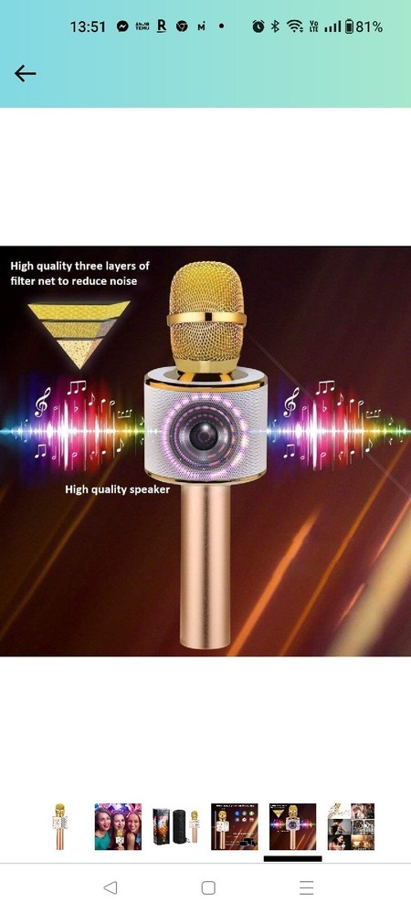 Bluetooth Karaoke Microphone Wireless - Bluetooth Microphone Wireless - Wireless