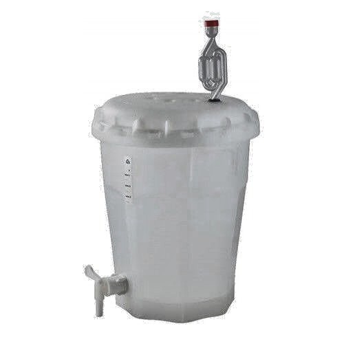 4 gal Conical Bottom Fermenter Bucket w Lid, Spigot & Airlock Homebrew Beer Wine