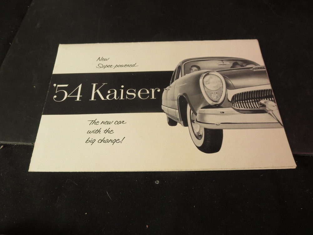 Original 1954 Kaiser Auto Fold-out Brochure