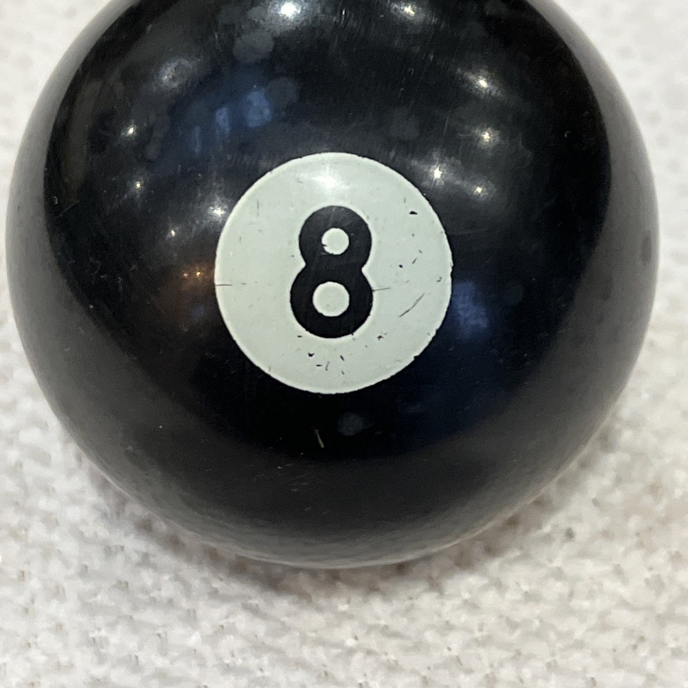 Vtg Billiard Ball Pool #8 Black Solid Replacement Aprox. 2 1/4"