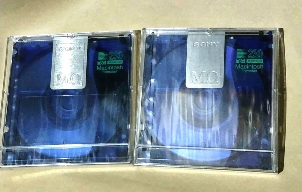 Sony MO 230MB 2 Pack Macintosh Format Optical Discs Unused