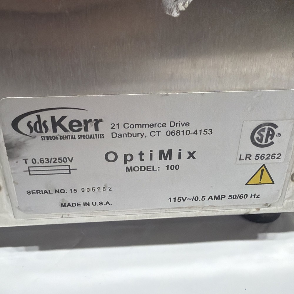 SDS KERR Demetron OptiMix 100 Dental Amalgamator Digital Mixing System