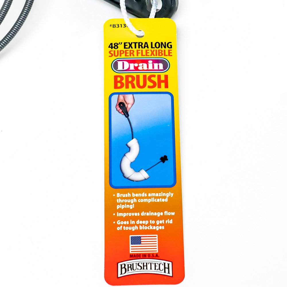 Drain Brush Snake 48" Super Flexible Brushtech B313C