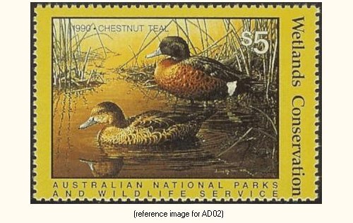 D2K Australia Duck Stamp 1990 $5.00