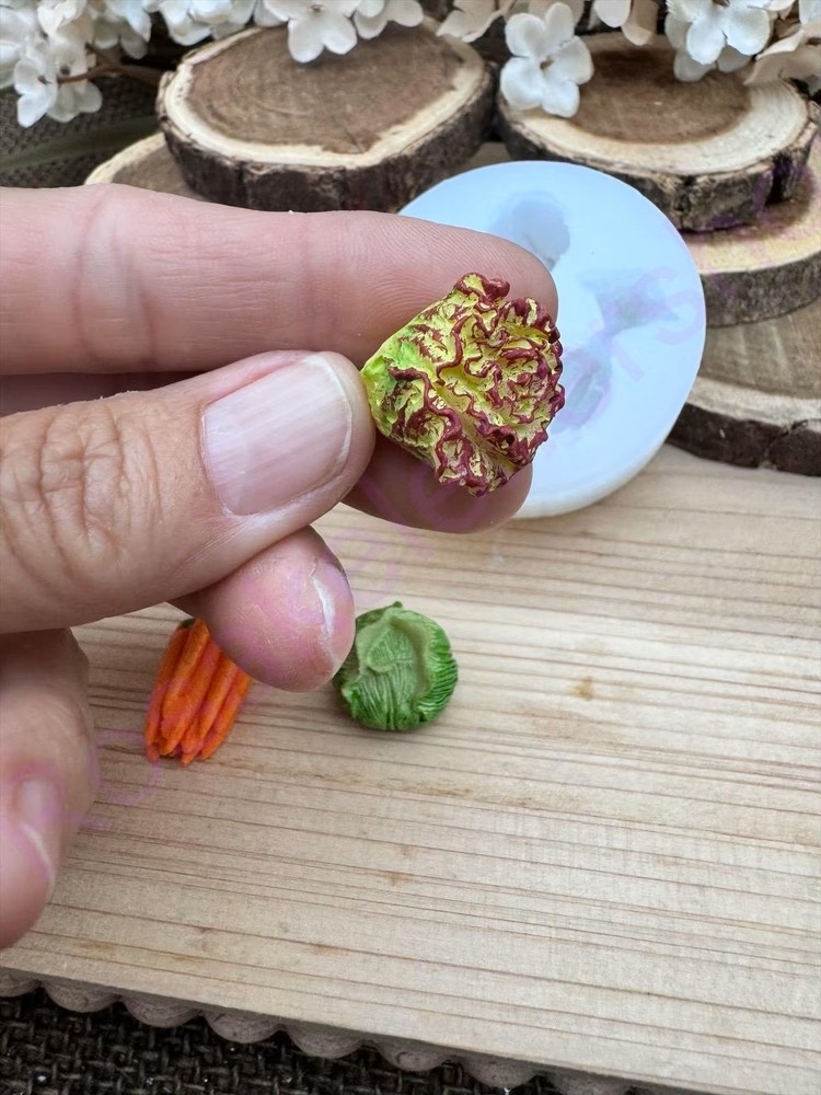 Vegetables handmade silicone mold for crafts