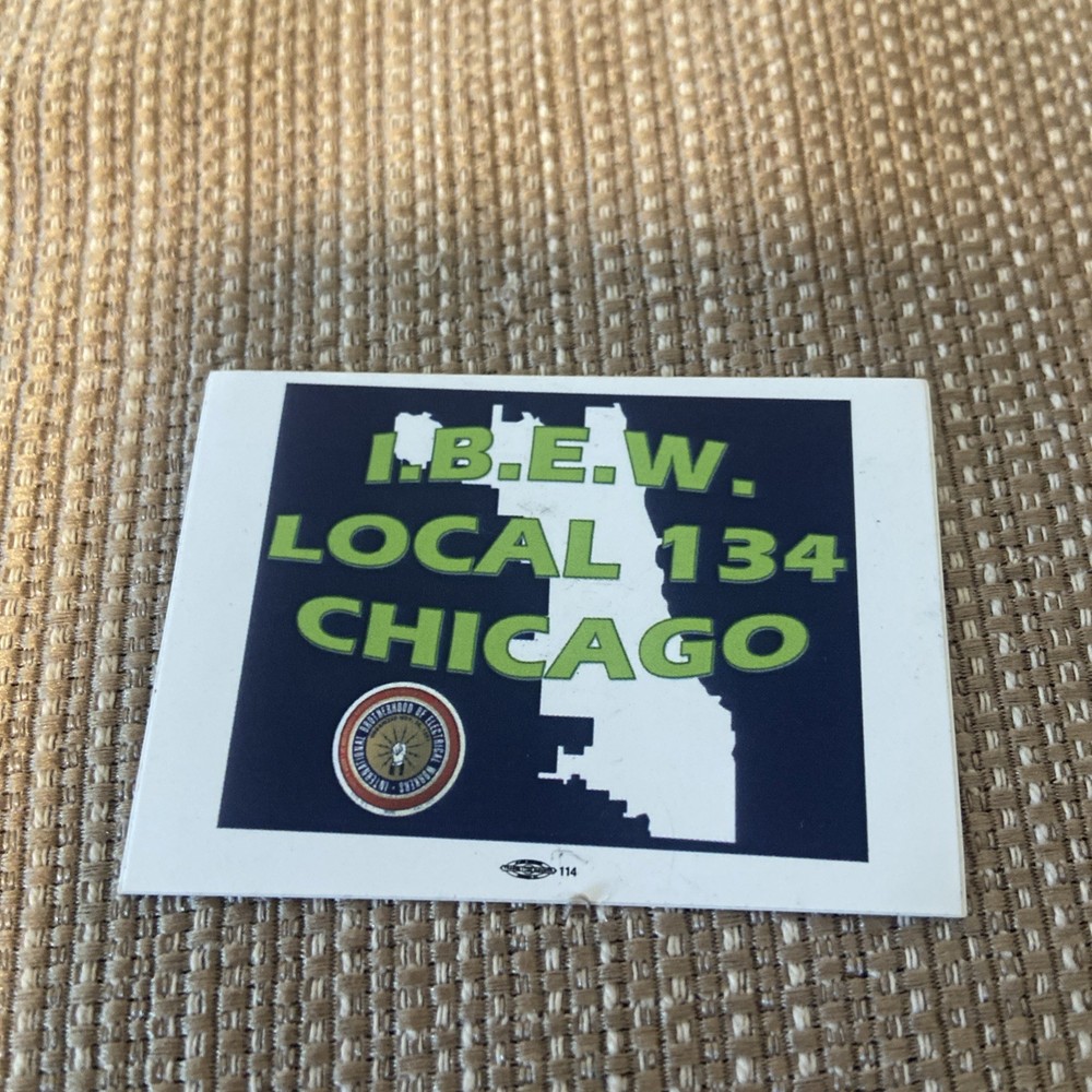 IBEW Local 134 sticker