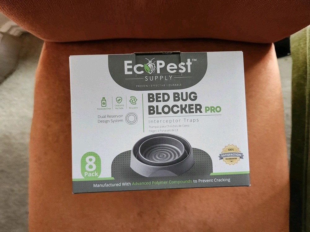 EcoPest Labs Bed Bug Blocker Pro Eco Friendly Interceptor Traps 8-Pack