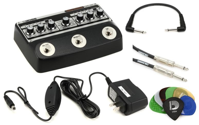 Boss DM-101 Delay Machine Pedal Accessories Bundle