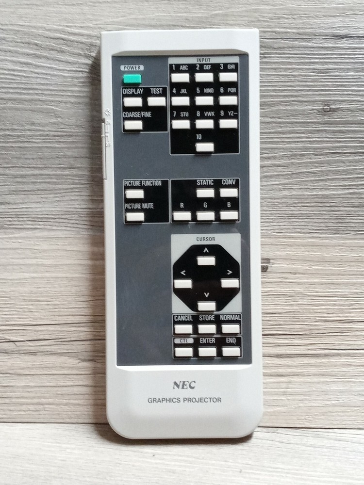 NEC UR-3020 LCD Graphics Projector Remote Control GP-3000 Genuine OEM