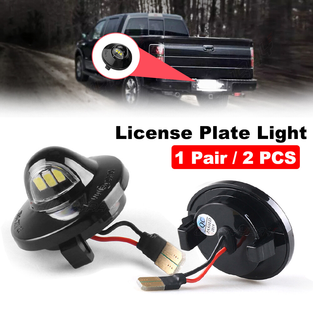 2x LED License Plate Light Tail Assembly Lamp For 1997-2002 Ford Expedition