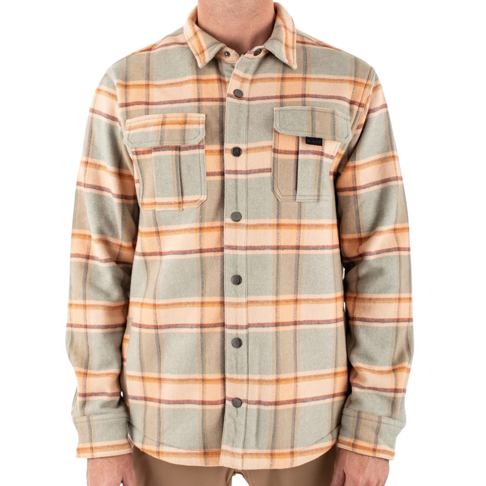 Size Large Jetty Hull Jacket - Mint - Zip + Button Up