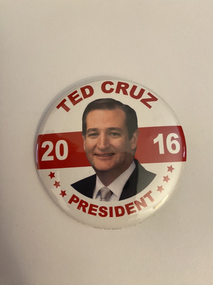 Ted Cruz President 2016 Pin Back Button P131