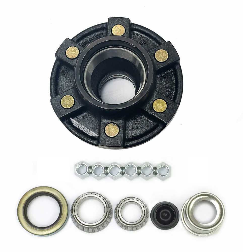 LIBRA Trailer 6 lug Idler Hub Kit 6 on 5.5 6x5.5 for 5200-6000 lbs Axle - 22019