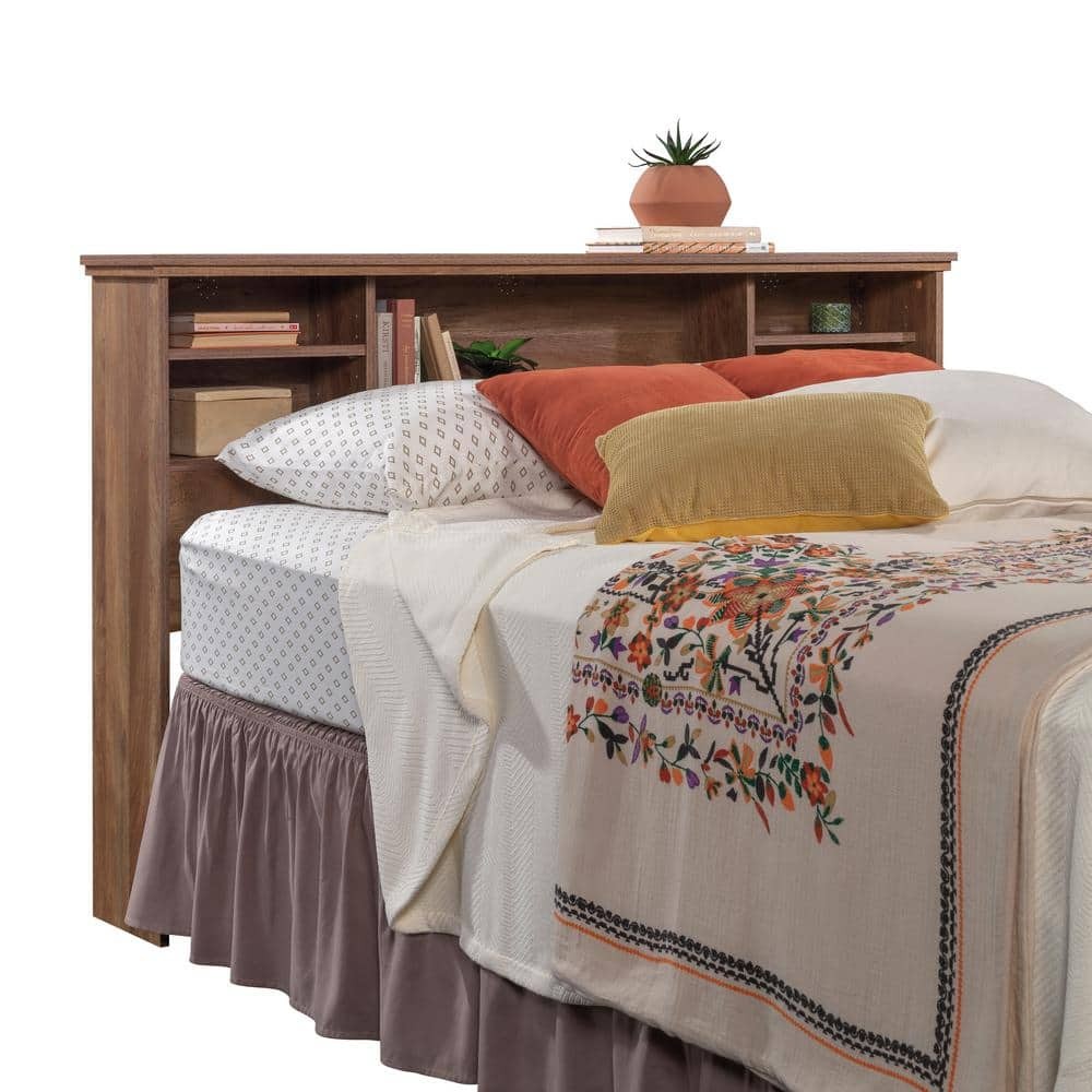Sauder River Ranch Sindoori Mango Full/Queen Engineered Headboard with Storage