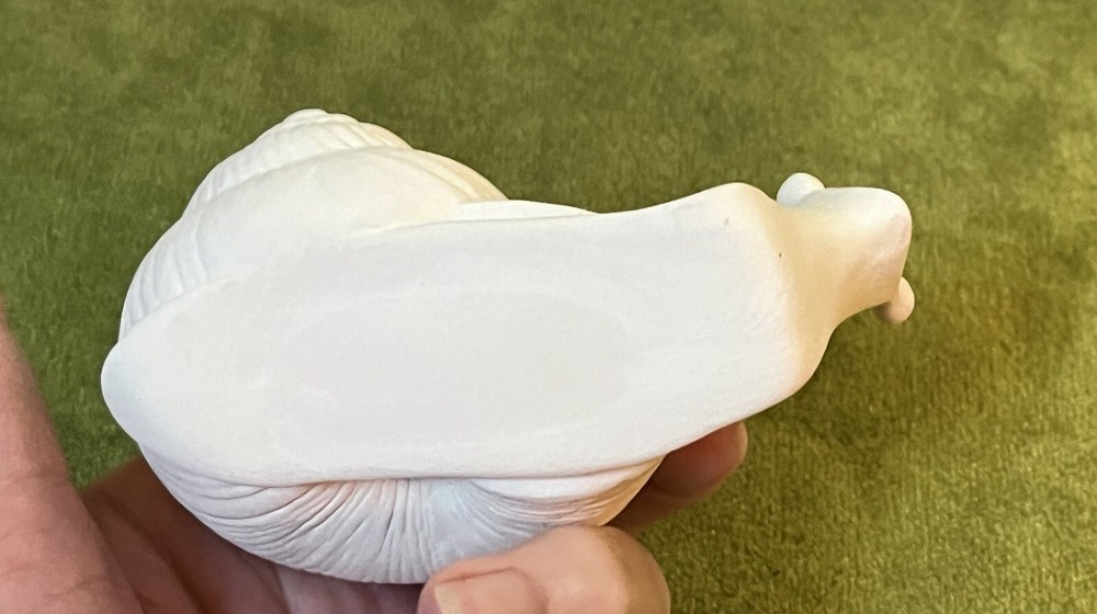 Ceramic Bisque-Unpainted 4” Small-SOLID -1/2 lb. SNAIL Statue-Ready 4 U To Paint