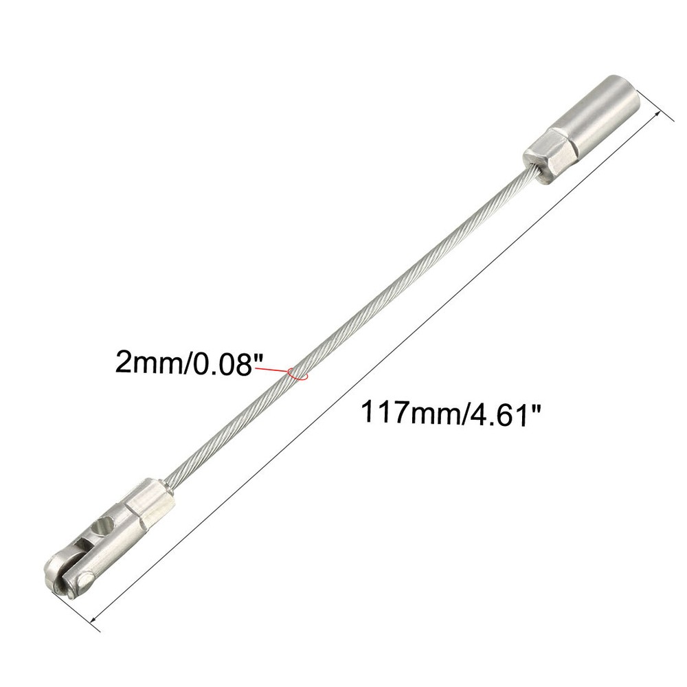 117mm Fish Tape Leader Wire Cable Puller with Roller for 4mm Wire Puller