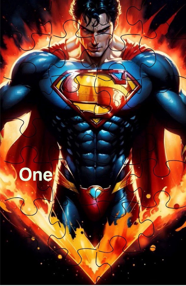 Superman (120 Pieces )  Puzzle Gift Set