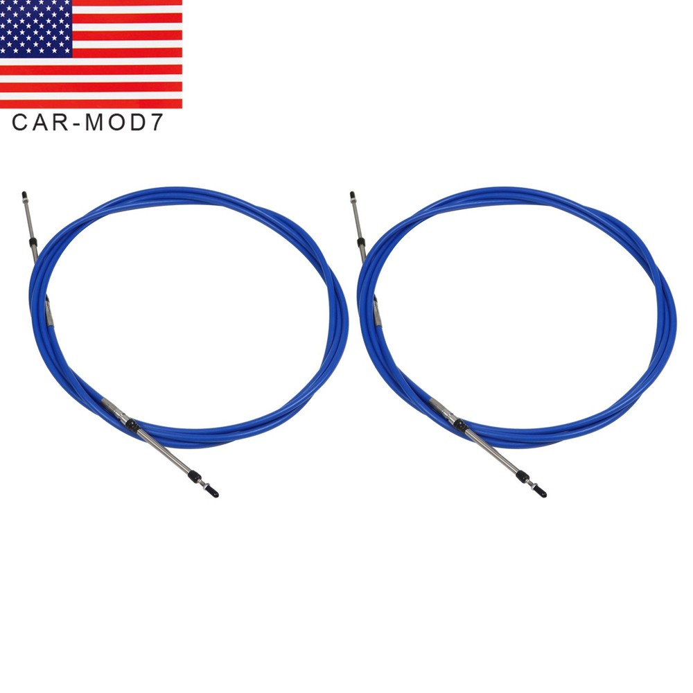 2X 13FT Throttle Control Cable Shift Control Lever 33C For YAMAHA Engine