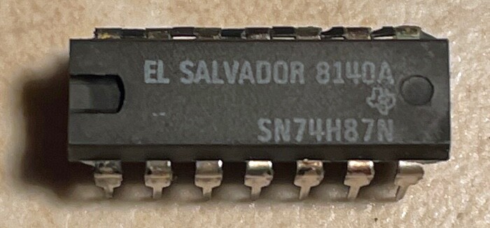 T.I. SN74H87N 74H87 4 Bit True/Complement, Zero/One Elements - NOS