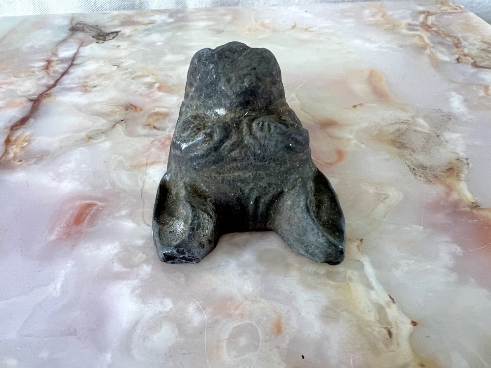 Antique Solid Bronze Bulldog Head Architectural Mount c1900