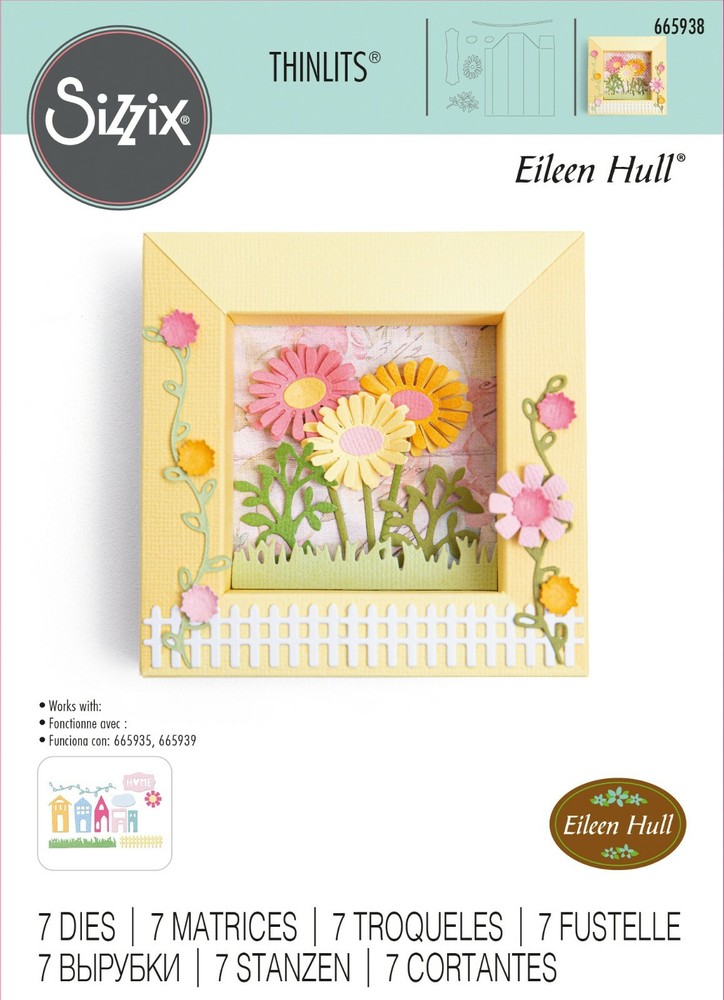 Sizzix Thinlits 7pc Shadow Box Frames #1 #665938 Retail $19.99 by Eileen Hull